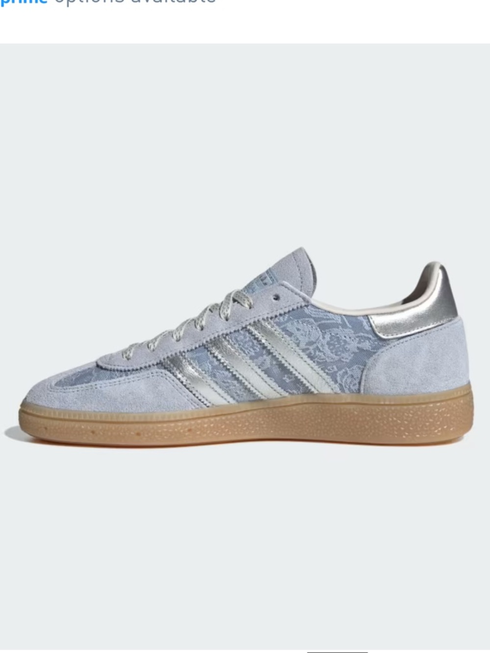 adidas x Liberty London Handball Spezial Crystal Sky / Silver Metallic - Picture 5 of 11